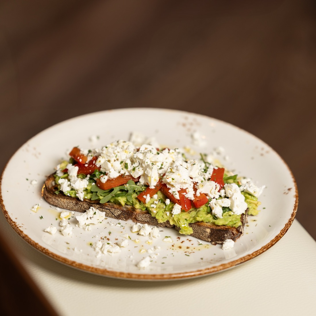 Avocado and feta toast